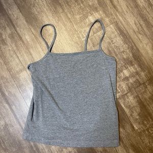 Grey Crop Tank Top